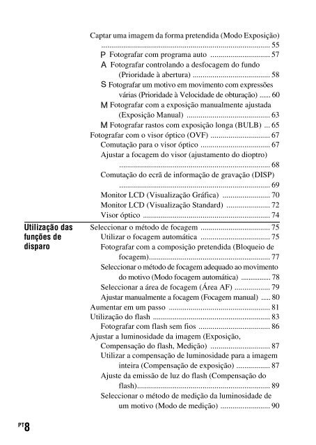 Sony DSLR-A330L - DSLR-A330L Consignes d&rsquo;utilisation Portugais