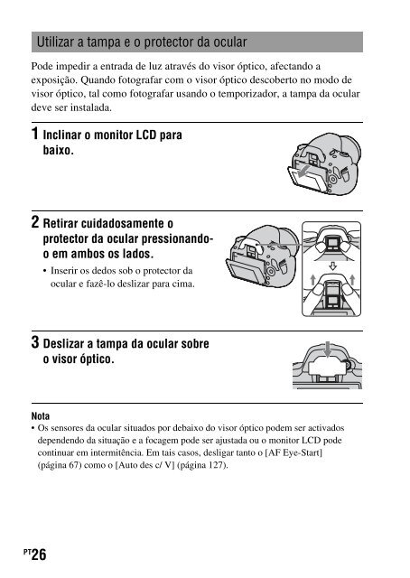 Sony DSLR-A330L - DSLR-A330L Consignes d&rsquo;utilisation Portugais