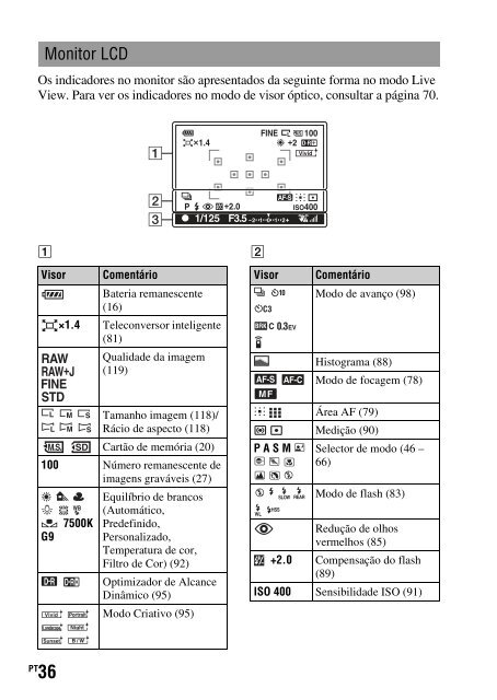 Sony DSLR-A330L - DSLR-A330L Consignes d&rsquo;utilisation Portugais