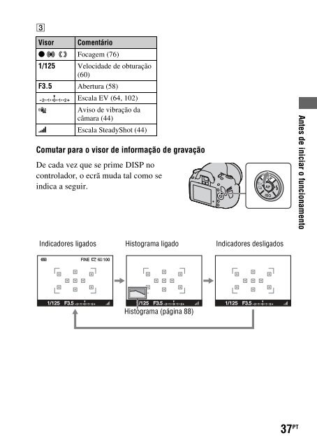 Sony DSLR-A330L - DSLR-A330L Consignes d&rsquo;utilisation Portugais