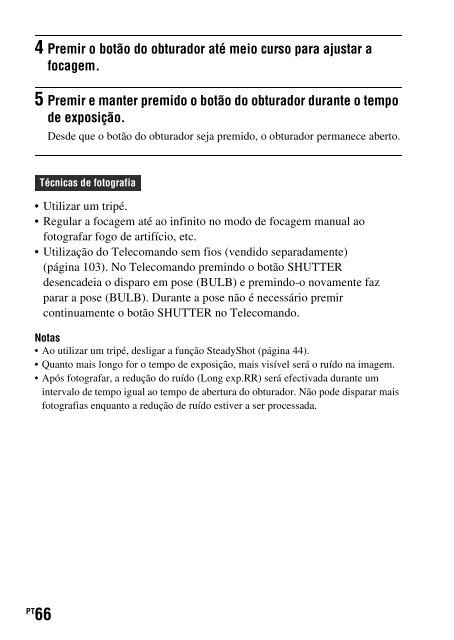 Sony DSLR-A330L - DSLR-A330L Consignes d&rsquo;utilisation Portugais