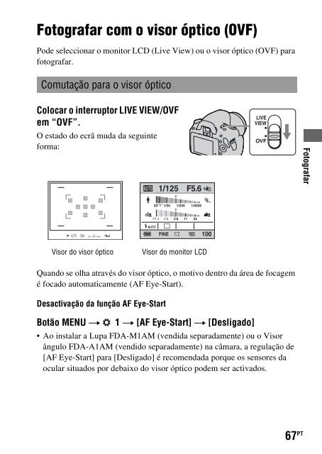 Sony DSLR-A330L - DSLR-A330L Consignes d&rsquo;utilisation Portugais