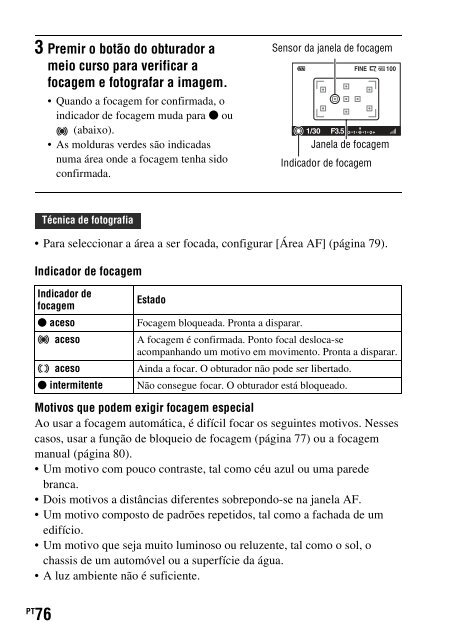 Sony DSLR-A330L - DSLR-A330L Consignes d&rsquo;utilisation Portugais