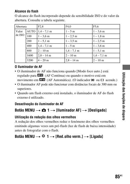 Sony DSLR-A330L - DSLR-A330L Consignes d&rsquo;utilisation Portugais