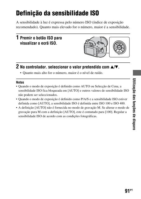 Sony DSLR-A330L - DSLR-A330L Consignes d&rsquo;utilisation Portugais