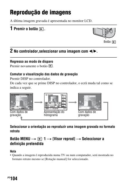 Sony DSLR-A330L - DSLR-A330L Consignes d&rsquo;utilisation Portugais