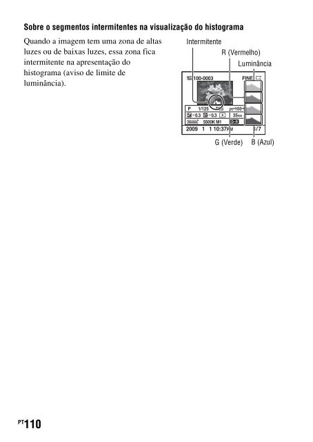 Sony DSLR-A330L - DSLR-A330L Consignes d&rsquo;utilisation Portugais