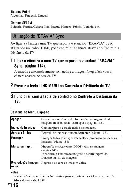 Sony DSLR-A330L - DSLR-A330L Consignes d&rsquo;utilisation Portugais