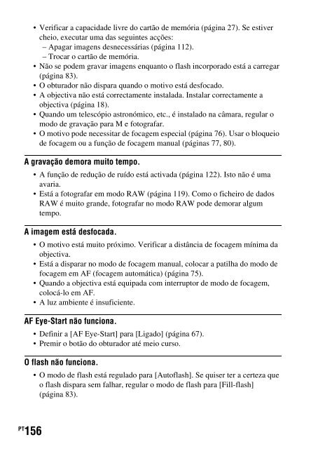 Sony DSLR-A330L - DSLR-A330L Consignes d&rsquo;utilisation Portugais