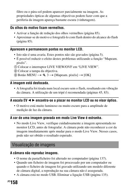 Sony DSLR-A330L - DSLR-A330L Consignes d&rsquo;utilisation Portugais