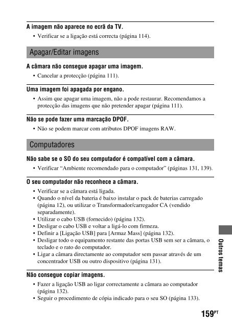 Sony DSLR-A330L - DSLR-A330L Consignes d&rsquo;utilisation Portugais