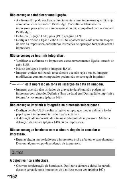 Sony DSLR-A330L - DSLR-A330L Consignes d&rsquo;utilisation Portugais