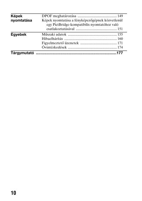 Sony DSLR-A330L - DSLR-A330L Consignes d&rsquo;utilisation Hongrois