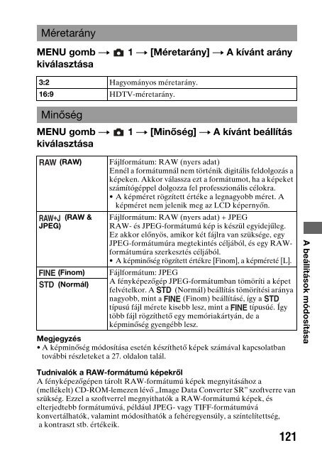 Sony DSLR-A330L - DSLR-A330L Consignes d&rsquo;utilisation Hongrois