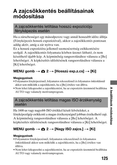 Sony DSLR-A330L - DSLR-A330L Consignes d&rsquo;utilisation Hongrois