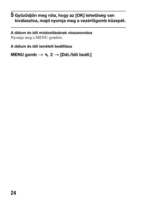 Sony DSLR-A330L - DSLR-A330L Consignes d&rsquo;utilisation Hongrois