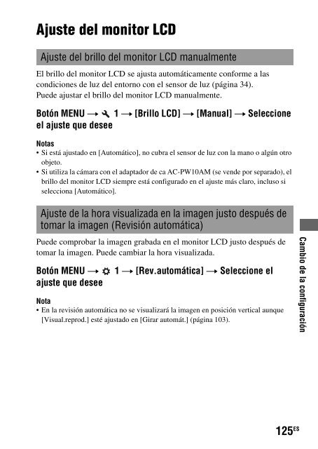 Sony DSLR-A330L - DSLR-A330L Consignes d&rsquo;utilisation Espagnol