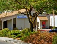 Bank of America Financial Center and ATM on W 5 Mile Rd near Spokane dental implant specialist Max H. Molgard Jr, DDS, FACP