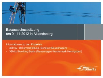 III. Planungs- und Verfahrensstand 380-kV ... - Altlandsberg