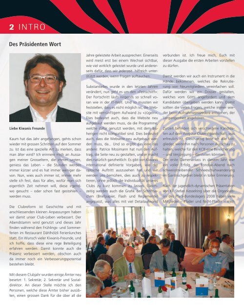 AUSGABE 01/08 Kiwanis-Flash - Kiwanis Club Bern