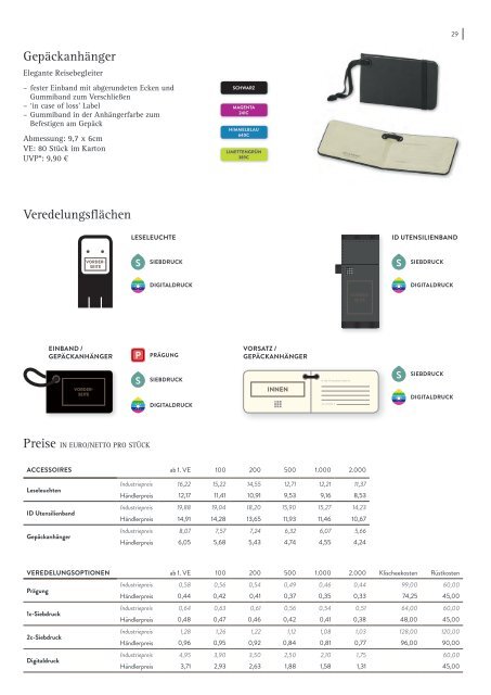 Moleskine Händler Katalog 2018