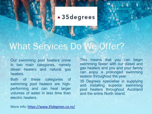 35 Degrees - Best Pool Heating Company in NZ