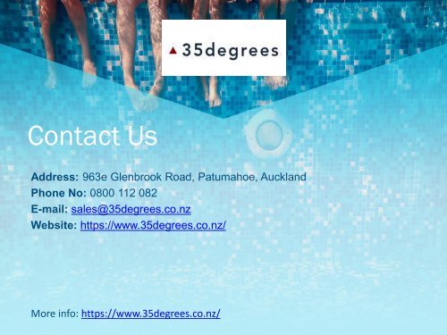 35 Degrees - Best Pool Heating Company in NZ