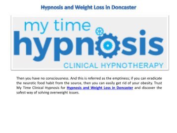 Hypnosis and Weight Loss in Doncaster