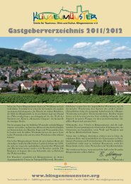 Verein für Tourismus, Wein und Kultur, Klingenmünster e.V.