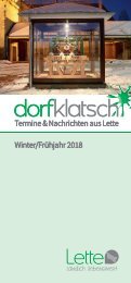 dorfklatsch - Winter/Frühjahr 2018