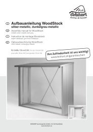 Aufbauanleitung Woodstock silber-metallic, dunkelgrau ... - Biohort