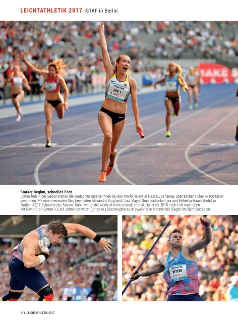 LEICHTATHLETIK: Das DLV-Jahrbuch 2017