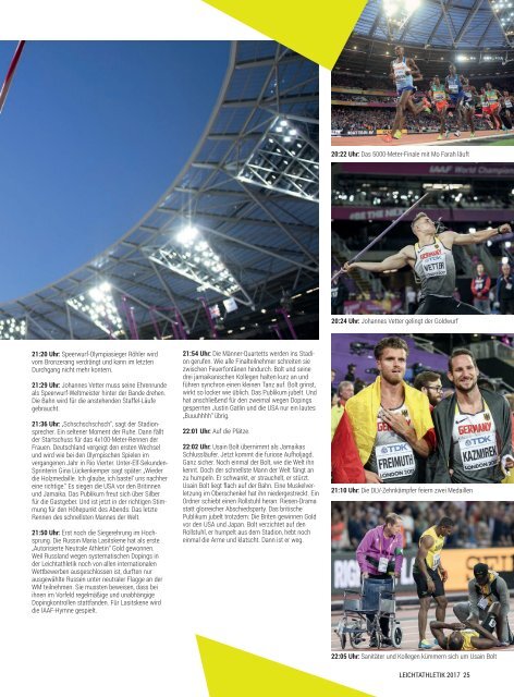 LEICHTATHLETIK: Das DLV-Jahrbuch 2017