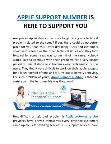 Apple support number is here to support you