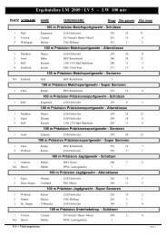 Ergebnisliste LM 2009 / LV 5 - LW 100 mtr