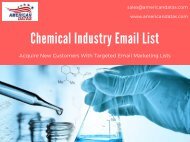 Chemical Industry Email List | Chemical Industry Database