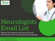 Neurologists Email List