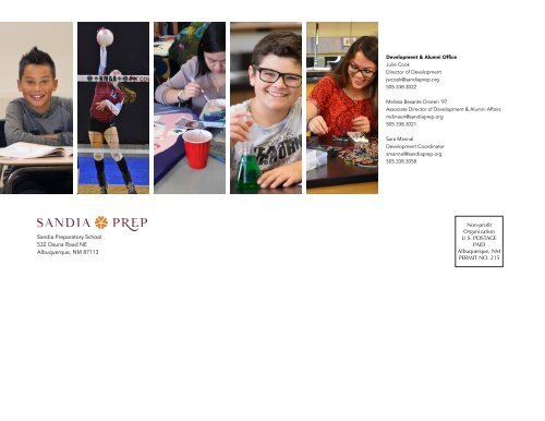 Sandia Prep: 2016 - 2017 Annual Report