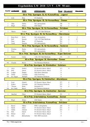 Ergebnisliste LM 2010 / LV 5 - LW 50 mtr. - Schuetzenverein Hornets