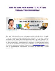 Step By Step Procedure to Fix Avast Error Code 7005 on MAC