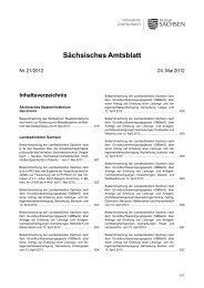 Sächsisches Amtsblatt mit Amtlichem Anzeiger ... - Freistaat Sachsen