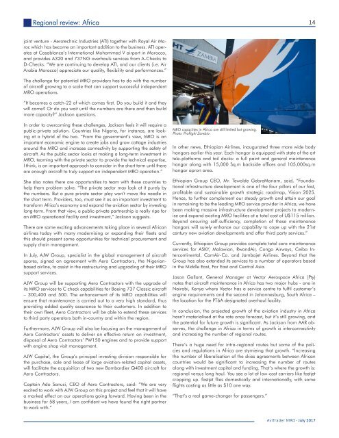 AviTrader MRO Magazine 2017-07