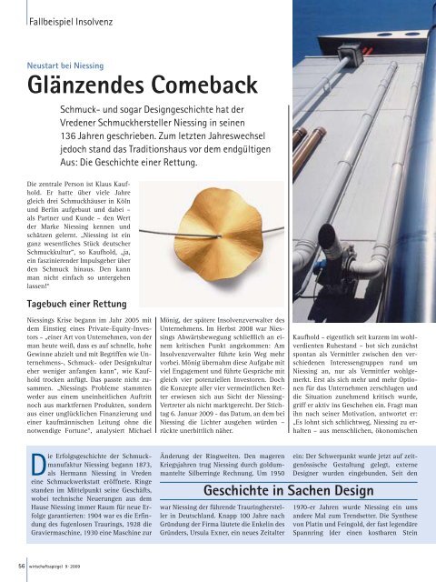 Glänzendes Comeback - und Handelskammer Nord Westfalen