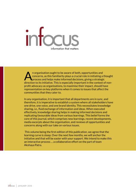 Infocus 4 January 2018  