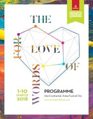 #DubaiLitFest Digital Programme 2018