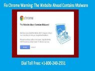 1866-218-2512 Fix Chrome Warning-The Website Ahead Contains Malware