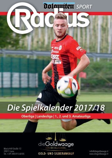 Fußball Spielkalender 2017/18