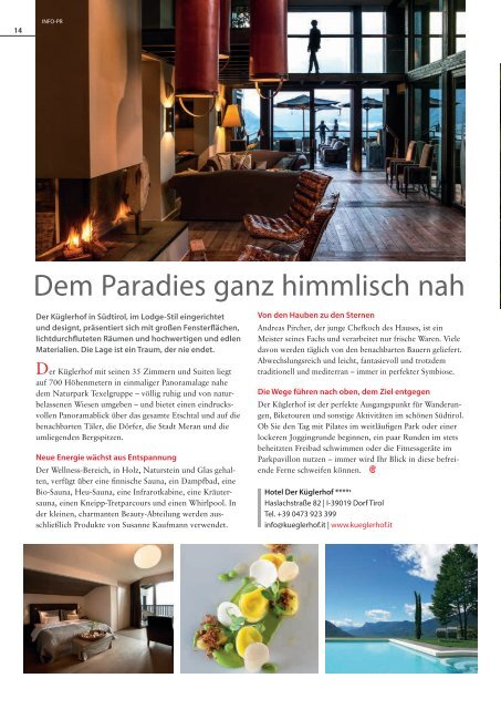 Südtirol Magazin Sommer 2017 - Die Welt