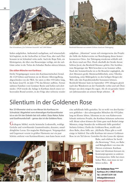 Südtirol Magazin Sommer 2017 - Die Welt