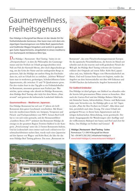  Südtirol Magazin Sommer 2017 - NZZ